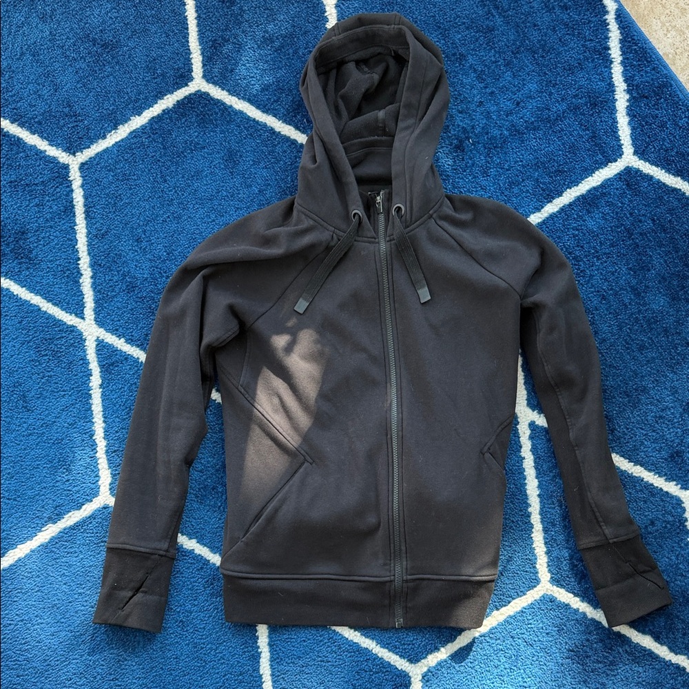 Athleta Womens Black Hoodie zip